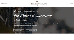 Desktop Screenshot of estatewinesltd.com